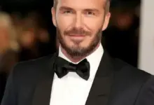 David Beckham close-up portrait