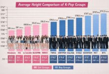 Average Height Comparison of K-Pop Groups